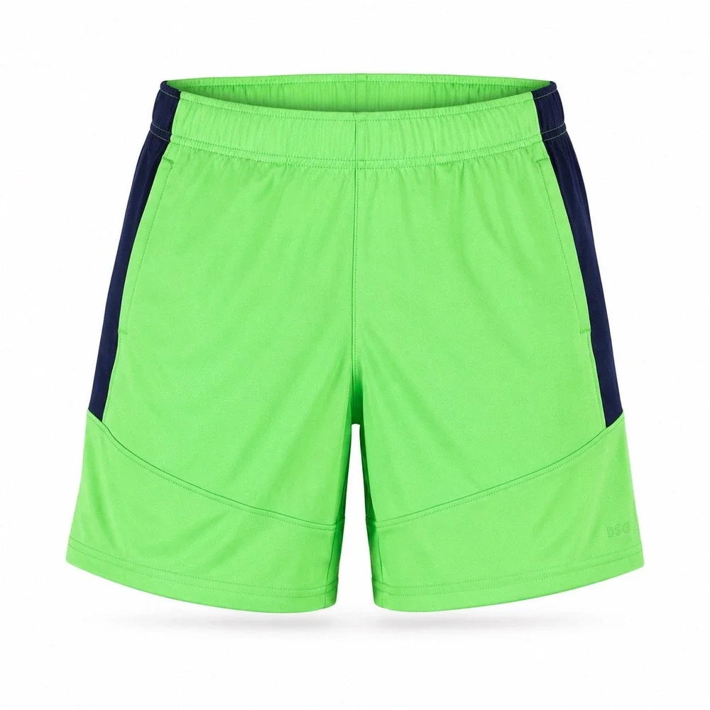 DSG Boys Knit Performance Shorts L 14-16 Green Navy Blue Athletic Sporty Gym NWT